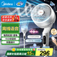 美的（Midea）空氣循環(huán)扇電風(fēng)扇落地扇家用節能輕音一級能效安睡風(fēng)扇凈化扇輕羽扇 【雙重抑菌 智能語(yǔ)音遙控】GDI24WG