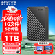 憶捷（EAGET）移動(dòng)硬盤(pán) 1TB 雙盤(pán)備份 USB3.0 G28PRO 2.5英寸 外接外置存儲數據照片視頻 高速傳輸防震 黑色