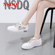 NSDQ高端品牌小白鞋女2025夏季新款休閑百搭網(wǎng)鞋透氣真皮軟底女士板鞋 棕色【網(wǎng)面】 38