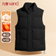 凡客誠品（VANCL）馬甲男士秋冬季加厚保暖立領(lǐng)背心大碼外穿無(wú)袖坎肩男 黑色 XL