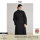 旅途原品ltyp 100%長(cháng)絨棉過(guò)膝風(fēng)衣棉服  秋極簡(jiǎn)文藝休閑外套女 經(jīng)典黑 L