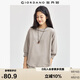 佐丹奴T恤女秋季純棉純色女士寬松圓領(lǐng)七分袖上衣女05325791