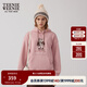 Teenie Weenie小熊女裝連帽衛(wèi)衣冬季時尚簡約休閑美式粉色上衣外套 粉色 S (160)