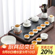 尚言坊羊脂玉瓷功夫茶具套裝整套帶茶盤(pán)高檔家用辦公陶瓷茶杯泡茶器具