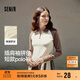 森馬（Semir）POLO衫女短款拼色插肩袖修身上衣小個(gè)子秋顯瘦套頭衫101524115003