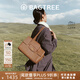 BAGTREE明星同款包包樹(shù)海豚包輕奢品牌植鞣皮托特包大容量通勤女士電腦包 大號-烤棕色 能裝14寸MacBook 高級小眾