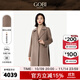 GOBI戈壁冬季收腰氣質(zhì)高級感韓系中長(cháng)款黑色大衣女士呢子外套WC05 卡其色57 S