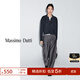 Massimo Dutti【亞洲限定】2025女裝氣質(zhì)溫柔絞花polo領(lǐng)羊毛混紡開衫05660800 海軍藍(lán) M (170/92A)