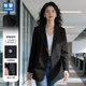匆蒙西服外套女黑色小西裝女商務(wù)通勤抗皺小西服外套女修身百搭時(shí)尚