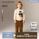 Teenie WeenieKids小熊童裝25年新款秋冬男寶寶可愛(ài)純棉套頭毛衣 米白色 100 cm