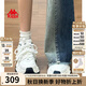 KAPPA卡帕女鞋老爹鞋女2025新款夏季百搭運動(dòng)鞋子厚底小白鞋休閑鞋子女 白/海藍【四季款】腳胖拍大一碼 37