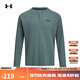 安德瑪（UNDERARMOUR）EF男子亨利領(lǐng)運動(dòng)休閑長(cháng)袖T恤6010174 藍色587 XL
