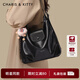 CharisKitty小c&k單肩斜挎包包女款2025新款輕奢小眾托特包雙肩包節日禮物 Black黑色【小CK節日專(zhuān)屬禮物】