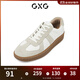 GXG男鞋  運動(dòng)鞋板鞋男新款鞋子男潮鞋休閑鞋厚底增高韓版 卡其色+米白 41