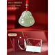 胖東來(lái)品質(zhì)新年禮物和田玉吊墜彌勒佛觀(guān)音情侶玉墜項鏈情人節送禮 彌勒佛32*33MM紅繩款/【祥瑞紅禮