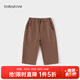 babylove嬰幼兒褲子春秋純棉長(cháng)褲寶寶休閑褲兒童百搭外出運動(dòng)休閑褲 摩卡棕 90 cm