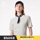 哈吉斯（HAZZYS）女裝 夏季款女士圓領(lǐng)文藝細(xì)條紋T恤衫女ASTSE0BBE68 乳白色I(xiàn)V L (165/88A 40）