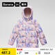 蕉內(nèi)小氫氣502Cloud兒童羽絨服男女童連帽寶寶大童中長(zhǎng)款加厚防風(fēng)外套 珊瑚粉筆觸 140