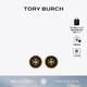 Tory Burch 湯麗柏琦 KIRA雙T LOGO圓形耳釘TB 90547 Tory 金/黑色 720