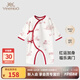 英氏【商場(chǎng)同款】新生兒連體衣嬰兒衣服純棉爬服嬰兒滿月衣服周歲禮服 【100%棉】馥郁秘境和哈款 59cm