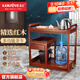 金灶（KAMJOVE） 多功能組合式木雕移動(dòng)茶車(chē)茶盤(pán) 整套茶具套裝全自動(dòng)上水電熱水壺 KW-6000配套泡茶壺E9 1個(gè)
