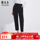 雅戈爾（YOUNGOR）套西褲子女673款混紡西褲時(shí)尚女褲舒適高級簡(jiǎn)潔大方商場(chǎng)同款 黑色 26 155/64A