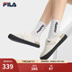 FILA 斐樂(lè )官方女鞋SMILA摩登拖鞋2025夏季新款元氣拖鞋休閑勃肯鞋 豆腐白-TF 38