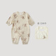 巴厘小豬嬰兒衣服新生兒純棉a類(lèi)春秋哈衣爬爬服初生兒睡衣秋季寶寶連體衣 咩咩花園 【送口水巾】 59cm