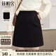 絲柏舍高腰半身裙2025秋裝新款女裝A字簡(jiǎn)約時(shí)尚減齡氣質(zhì)短裙