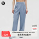 lululemon丨Daydrift? 女士高腰長(cháng)褲 LW5HIGA 水洗牛仔藍 M
