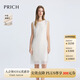 PRICH【萊賽爾】法式淡人蕾絲無(wú)袖連衣裙2025夏季新款氣質(zhì)裙子女 39象牙白色 S (160)