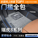 車(chē)麗友專(zhuān)用于奇瑞瑞虎8pro腳墊tpe全包圍包門(mén)檻25款八7座5坐汽車(chē)用品 TPE腳墊【全包門(mén)檻】+慕絨絲灰 瑞虎8plus五座（21-25款）