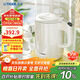 虎牌（TIGER）電熱水壺 雙層防燙 快燒水壺 PCG-G10C 1L電水壺 白色