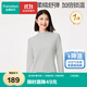 全棉時(shí)代新品T恤【風(fēng)柔棉吸濕發(fā)熱親膚抗靜電】女士透氣半高領(lǐng)T恤