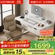 樂(lè )歌電動(dòng)升降桌電腦桌雙電機站立辦公家用寫(xiě)字書(shū)桌 E3/1.4m雅白色套裝
