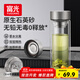 富光玻璃杯茶水分離泡茶杯子高硼硅雙層玻璃水杯大容量流光銀400ml