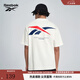 Reebok銳步官方24新品男女同款運動(dòng)休閑寬松LOGO針織短袖T恤 24SRM425UGW1 白色 L