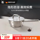 WMF福騰寶不銹鋼蒸鍋湯蒸鍋不銹鋼燉鍋 Iconic奶鍋18cm帶蓋廚房好物
