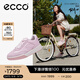 愛(ài)步（ECCO）休閑鞋女 2025新款百搭平底鞋簡(jiǎn)約球鞋板鞋德訓鞋 街頭272833 玫瑰粉27283351816 38