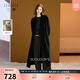 三彩【100綿羊毛】2025冬季新款雙面呢大衣長(cháng)款毛呢外套S 經(jīng)典黑預售[付款15天內]發(fā) S 155/80A