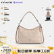 蔻馳（COACH）【品牌直供】女包LAUREL中號HOBO流浪包斜挎包 沙黃CV975生日禮物