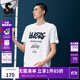 杰克·瓊斯（JACK&JONES）NBA聯(lián)名湖人隊男士簡(jiǎn)約時(shí)尚運動(dòng)印花T恤短袖半袖男裝224101056 A06本白色 常規 A06本白色 S