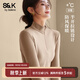 班尼路（Baleno）S&K系列打底衫女裝長(cháng)袖t恤上衣服秋冬新款保暖寬松內外搭抗菌秋衣 卡其#純色 【防風(fēng)保暖】 M