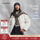 Calvin KleinJeans【防風(fēng)防水】25秋冬新款女士ck輕暖90絨短款立領(lǐng)羽絨服外套 VDV-米白 M