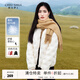 秋水伊人時(shí)尚潮流羽絨服冬季新款女裝通勤百搭保暖外套 米白 M