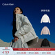 Calvin KleinJeans【防水】秋冬女士休閑ck大口袋鴨絨立領(lǐng)面包服羽絨服外套 YBI-牛乳白 XS
