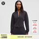 lululemon丨Ribbed Softstreme 女士羅紋短款夾克 LW3JP5S 黑色 M