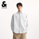 杰克·瓊斯（JACK&JONES） 男裝襯衫時(shí)尚百搭簡(jiǎn)約舒適全棉條紋刺繡寬松翻領(lǐng)上衣2253O3012