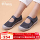 PansyPansy日本平底女單鞋媽媽健步鞋中老年休閑運動(dòng)鞋4027 淺灰色 39
