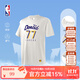 NBA【新品】楊瀚森哈利伯頓東契齊亞歷山大庫里t恤短袖男夏裝籃球服 湖人-東契奇運動(dòng)休閑T恤(白色) XL